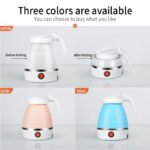 Foldable Silicone Electric Kettle for Travel Business Trip Portable Collapsible Water Kettle with Auto Shut Off - Image 4